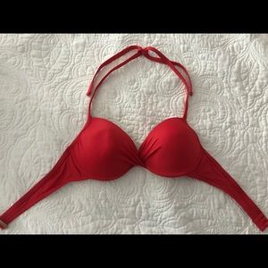 Red Push-Up Bikini Top